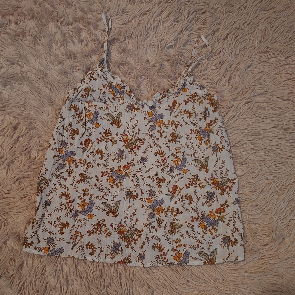 Floral Spaghetti Strap Top